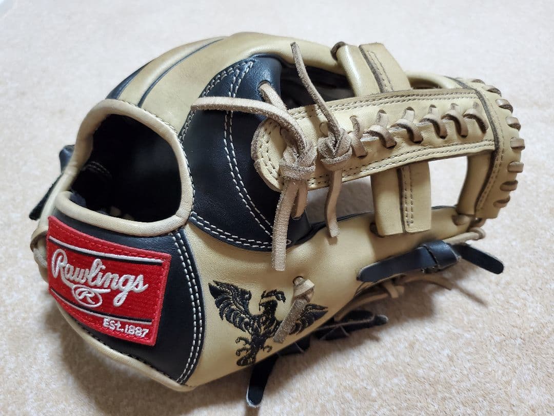 ローリングス 岡本和真選手 モデル　八咫烏　軟式グローブ　店舗別注オーダー品