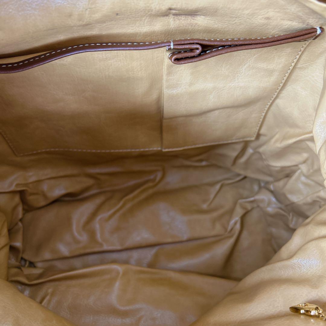 希少 Kitamura レザーバッグ ブラウン 犬 型押し