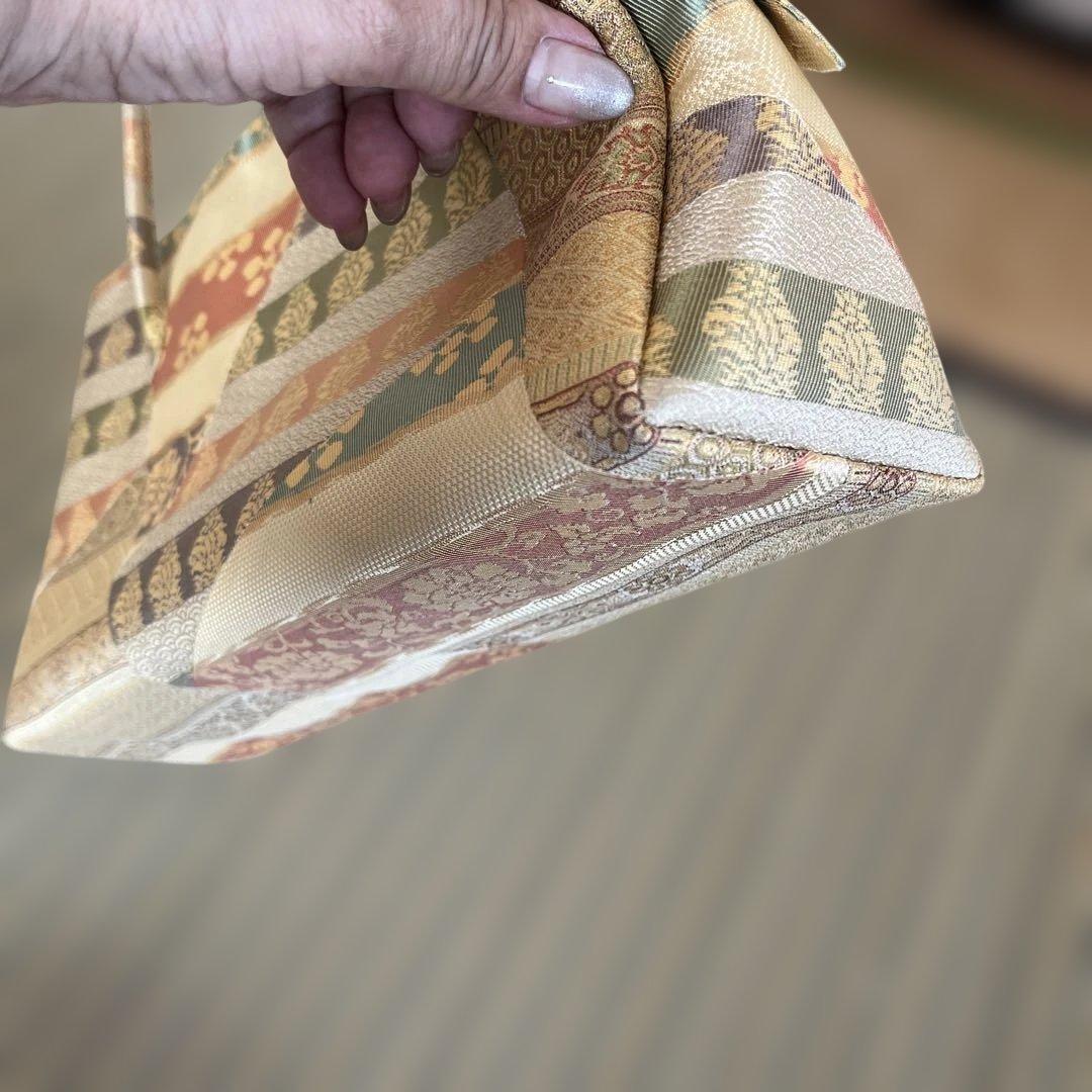 美品　名物裂の利休バッグ　懐紙二つお付けします