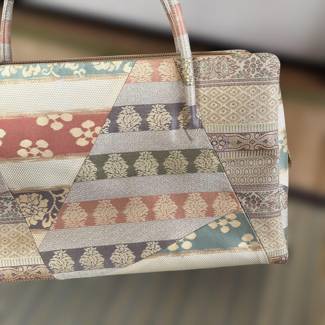 美品　名物裂の利休バッグ　懐紙二つお付けします