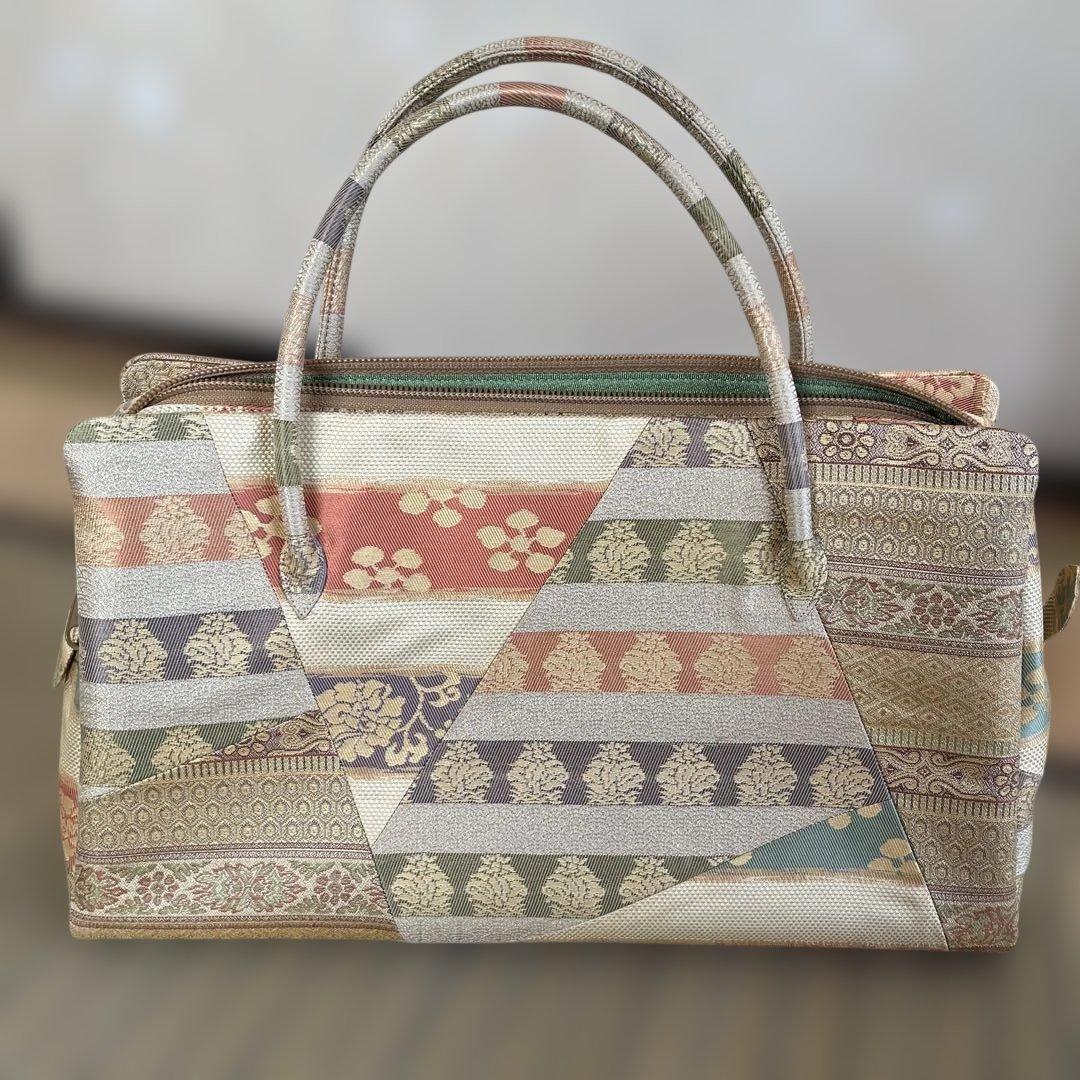 美品　名物裂の利休バッグ　懐紙二つお付けします