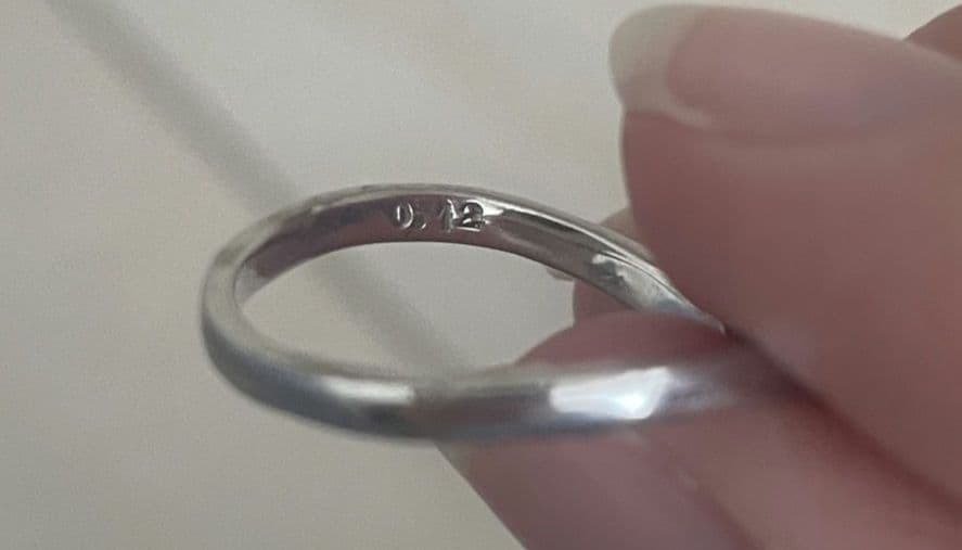 スタージュエリー K18WG ダイヤ 2連リング