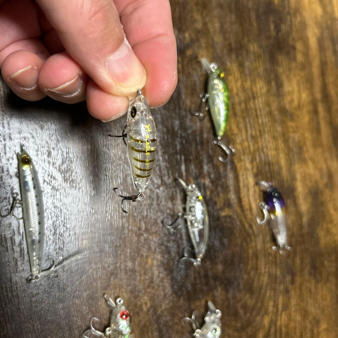 メバルミノー7本セット　リッジ　ガンシップ　シラスミノーなどケース付き