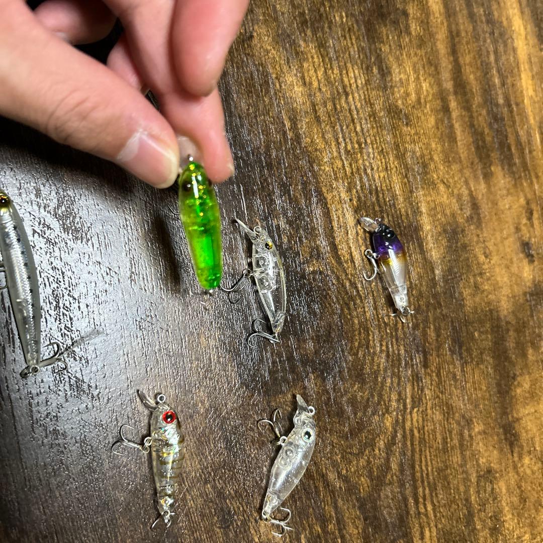 メバルミノー7本セット　リッジ　ガンシップ　シラスミノーなどケース付き