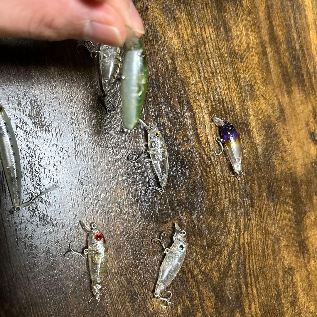 メバルミノー7本セット　リッジ　ガンシップ　シラスミノーなどケース付き