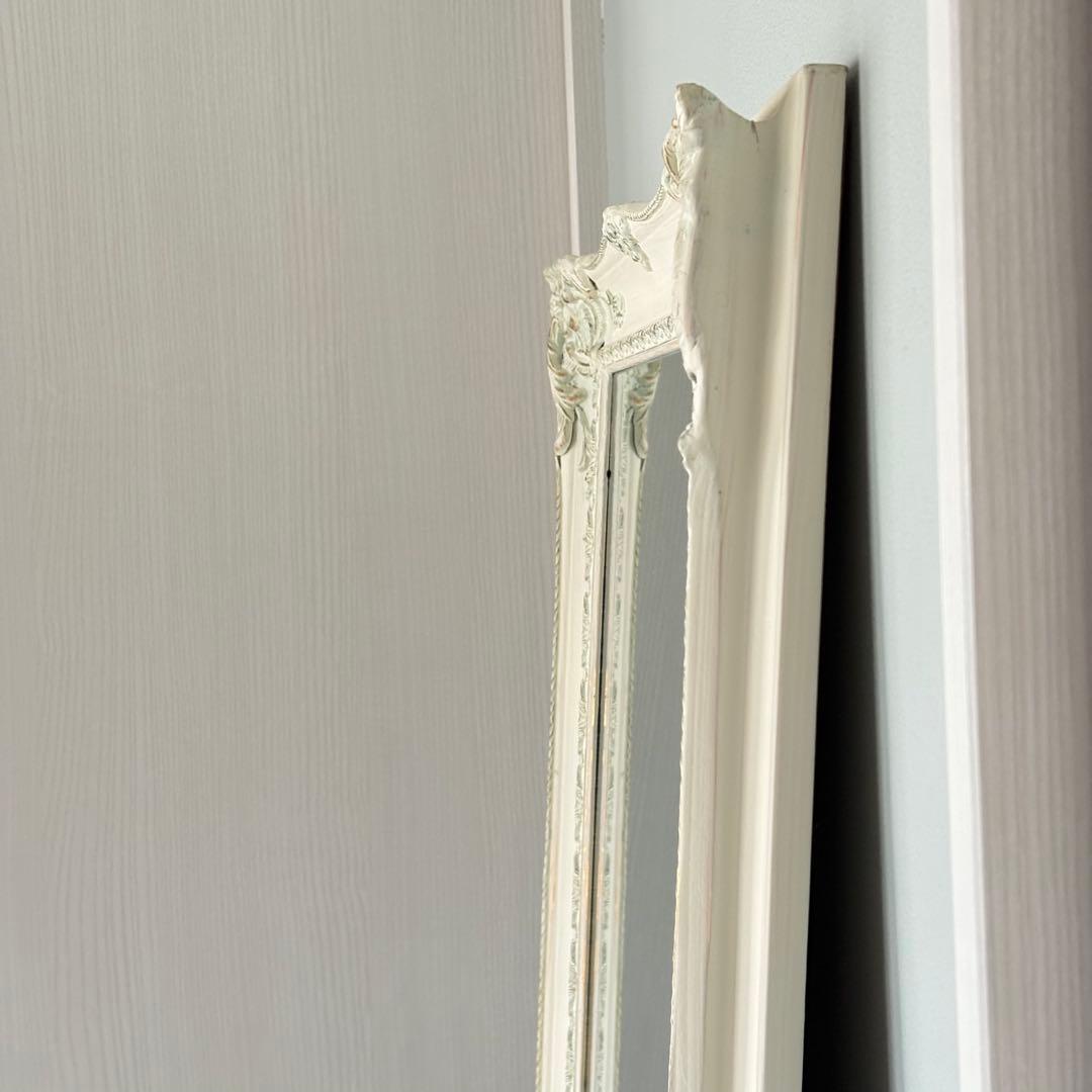 アンティーク調 姿見 スタンドミラー シャビーシック フレンチ♡