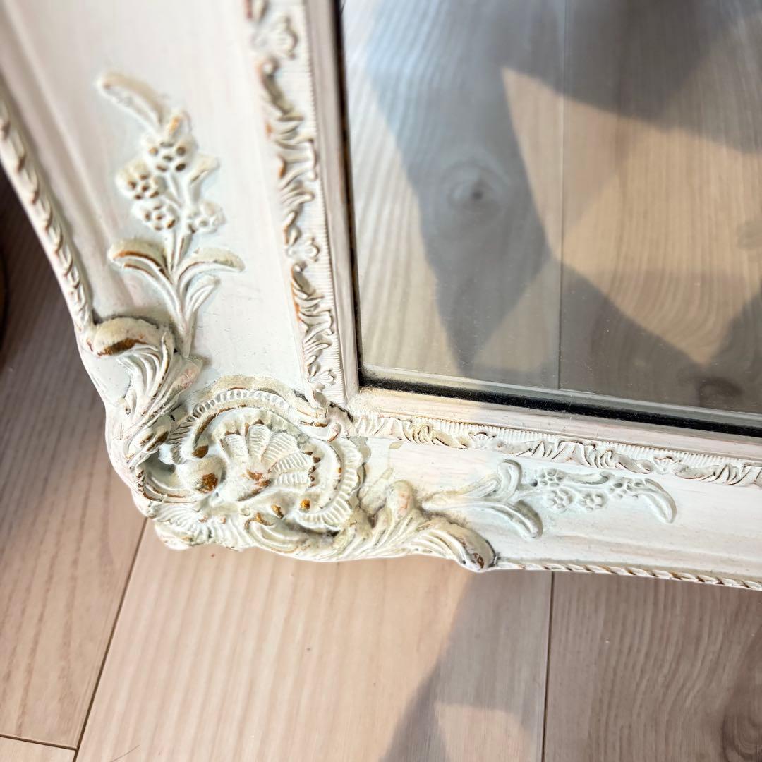 アンティーク調 姿見 スタンドミラー シャビーシック フレンチ♡