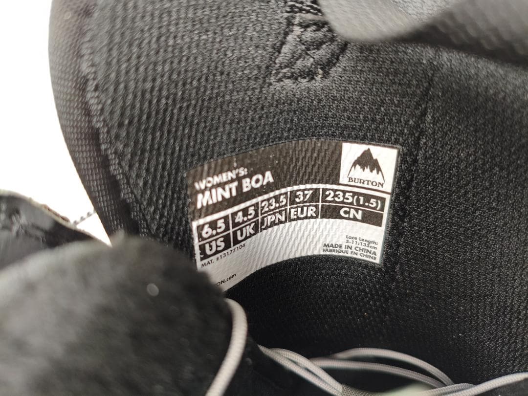 BURTON MINT BOA 23.5cm　バートン　ミント　ボア