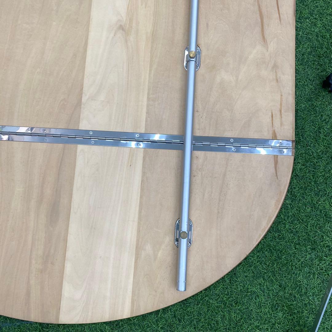 廃盤  peak キッチンテーブル 折りたたみ 円形 ケース付