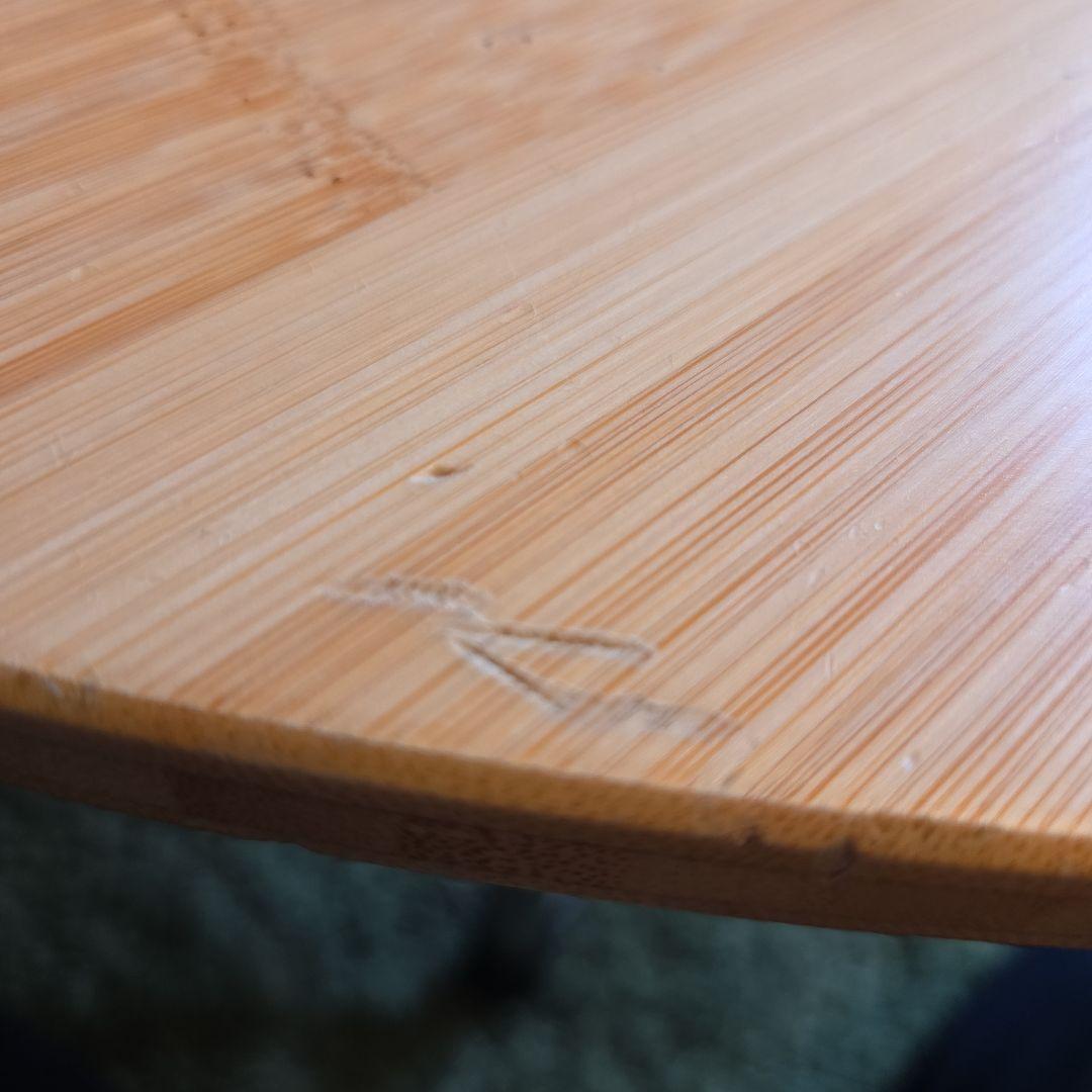 【スノーピーク】ローテーブルラウンド 竹　LV-242 廃盤希少品 高さ調整可能