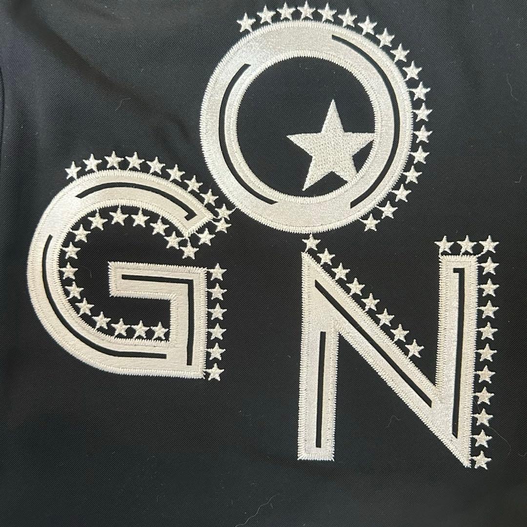 ダンスウィズドラゴン 星刺繍ロゴ ゴルフスカートL 黒