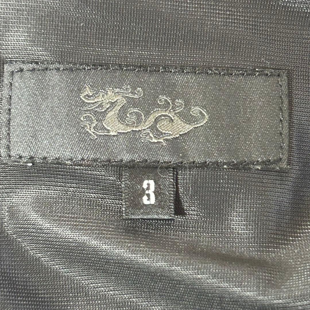 ダンスウィズドラゴン 星刺繍ロゴ ゴルフスカートL 黒