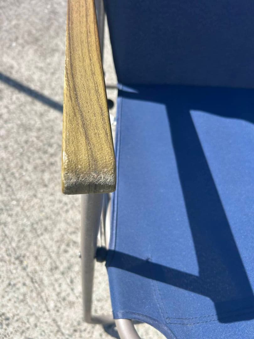 LOGOS アウトドアチェア ネイビー 2脚セット 昭和レトロ