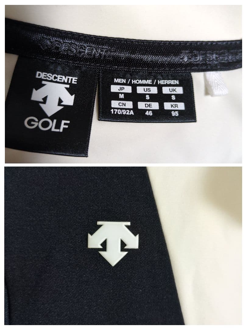 デサントゴルフ ラボパターン ジャージー ストレッチ モックネック M