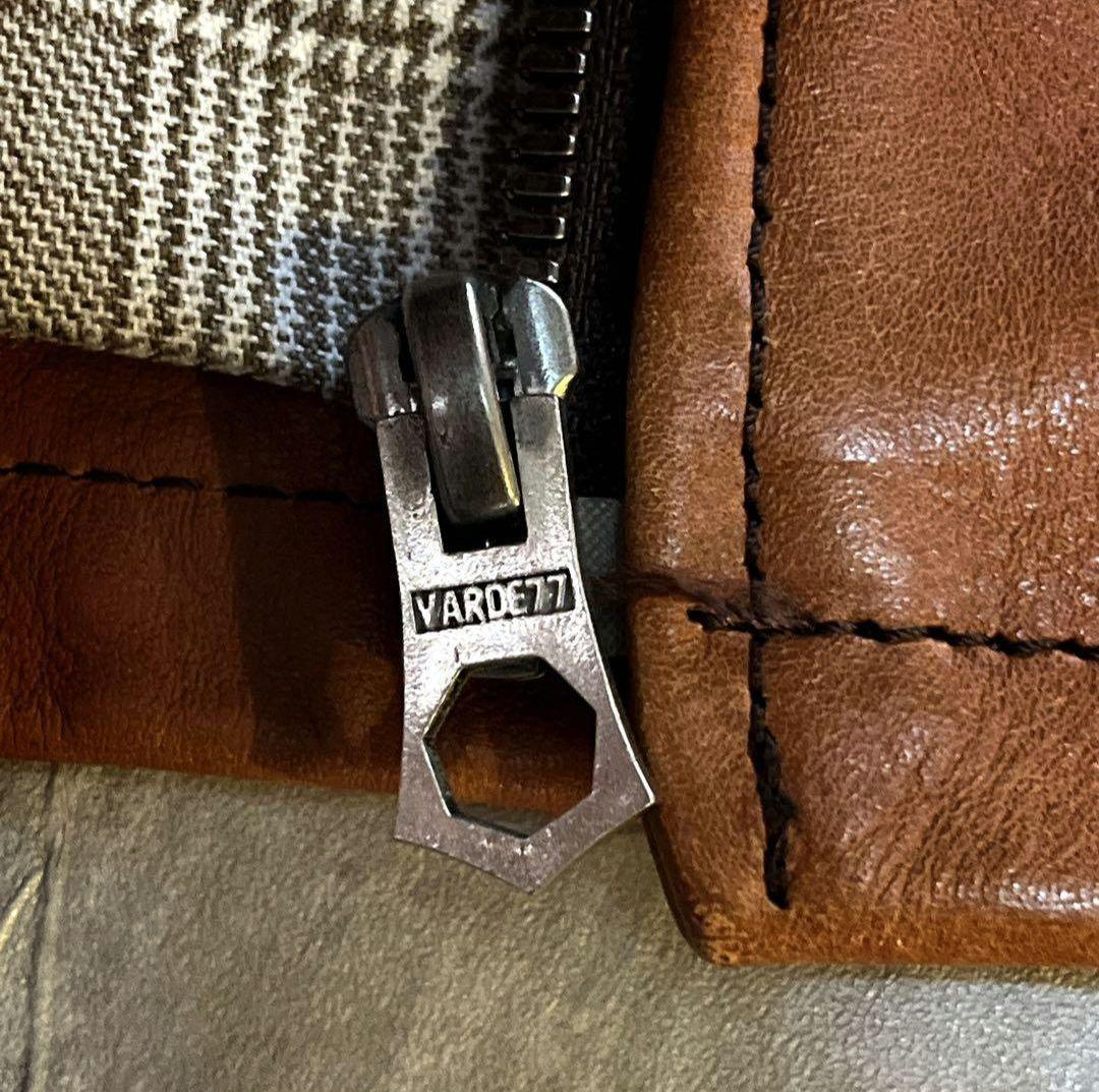 varde77 leather jacket 牛革　シングルライダース　ブラウン