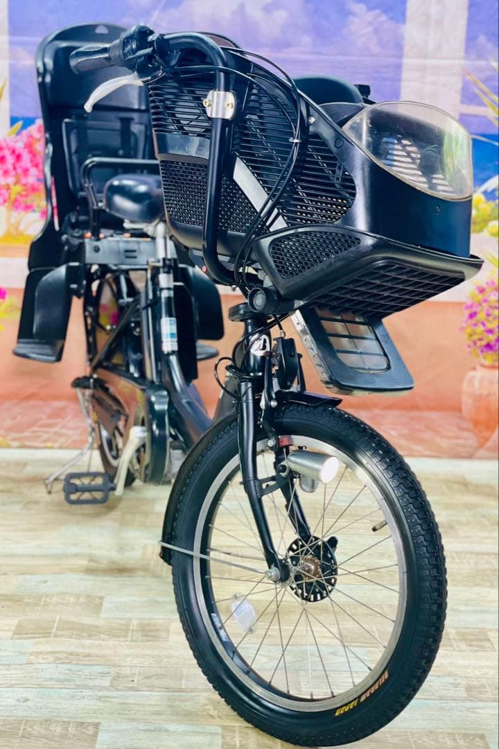 Y2453超特価！アンジェリーノ⭐️ブリヂストン子供乗せ電動アシスト自転車