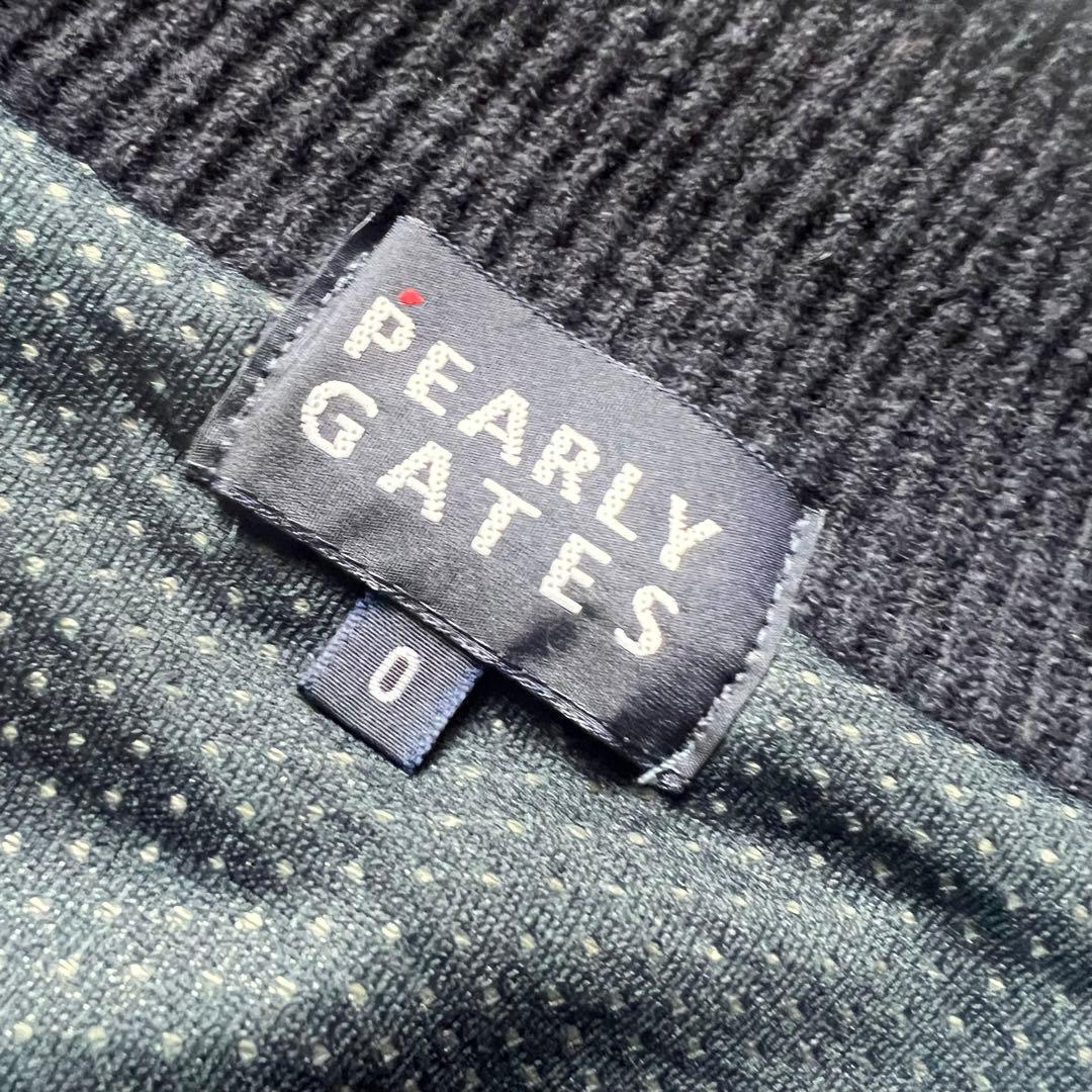PEARLY GATES パーリーゲイツ　裏地付き　ニット　ジップ　ジャケット