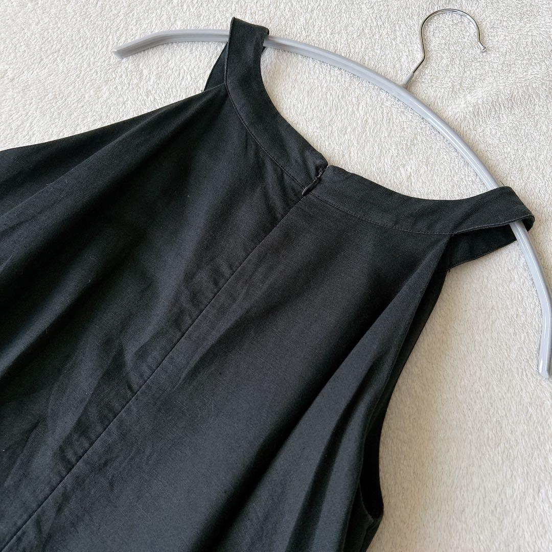 レリューム◆上質　リネン　コットン　ロングワンピース　フレア　洗える　ゆったり