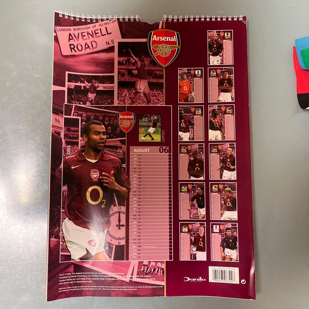 アーセナル　arsenal オフィシャル2006年カレンダー
