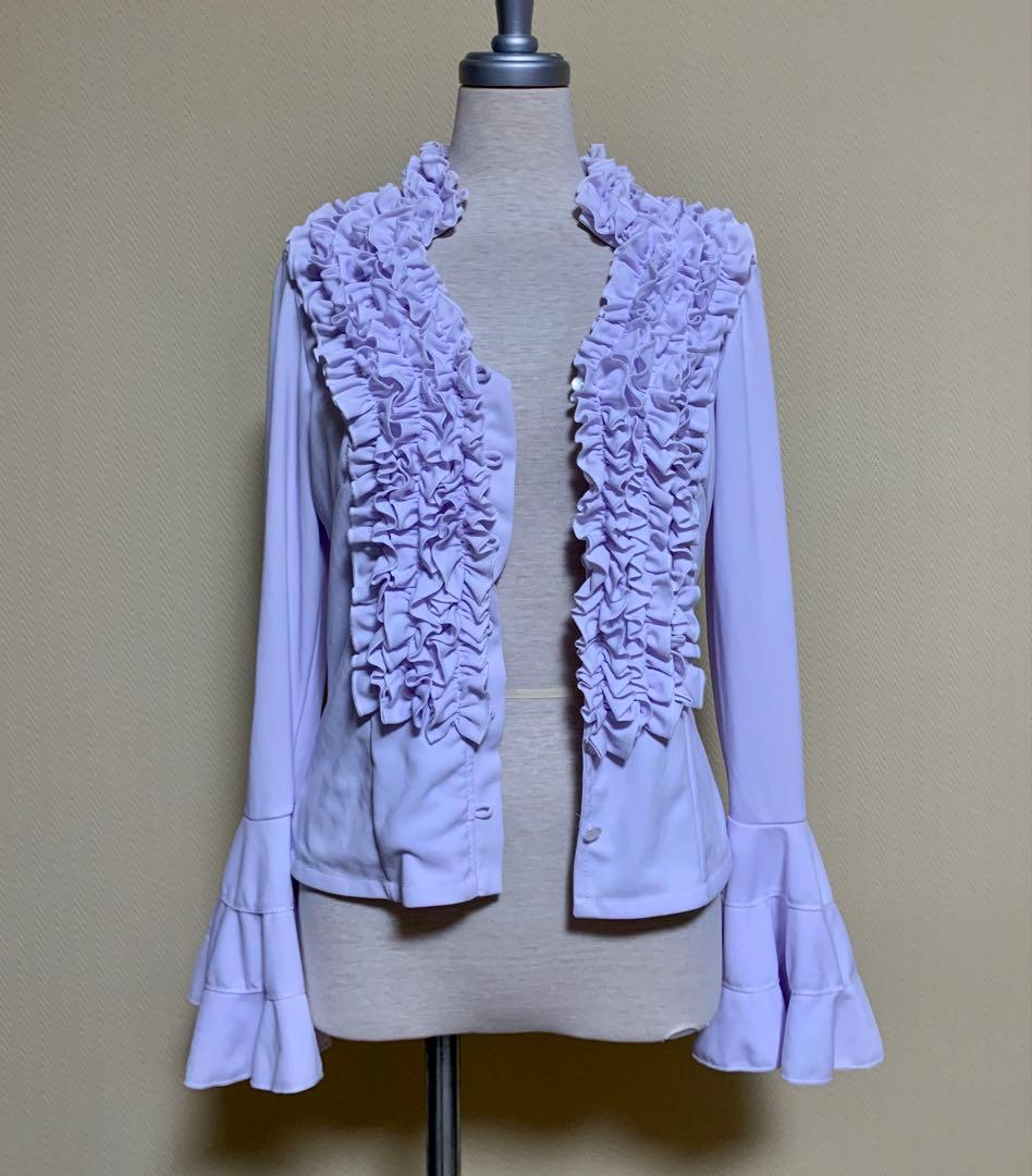 フラメンコ衣装　イベリアエルモサファルダ➕ベルト➕ブラウスの3点セット　M〜L