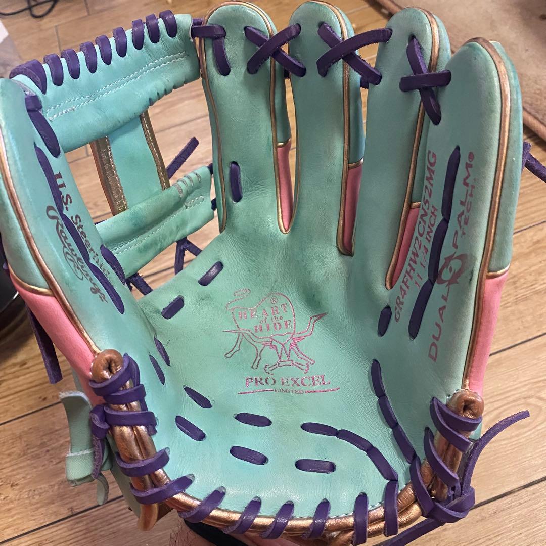 【限定カラー】ローリングス HOH プロエクセル 軟式 内野用グローブ【美品】
