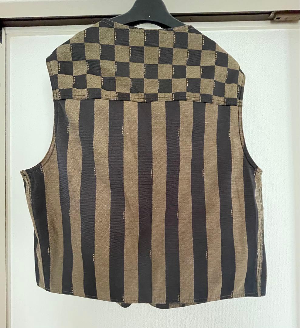 美品‼️フェンディ　ストライプとチェック柄のベスト　M