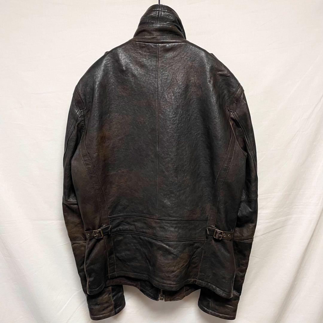 AVIREX レザージャケット ライダースジャケット 本革 羊革 革ジャン M