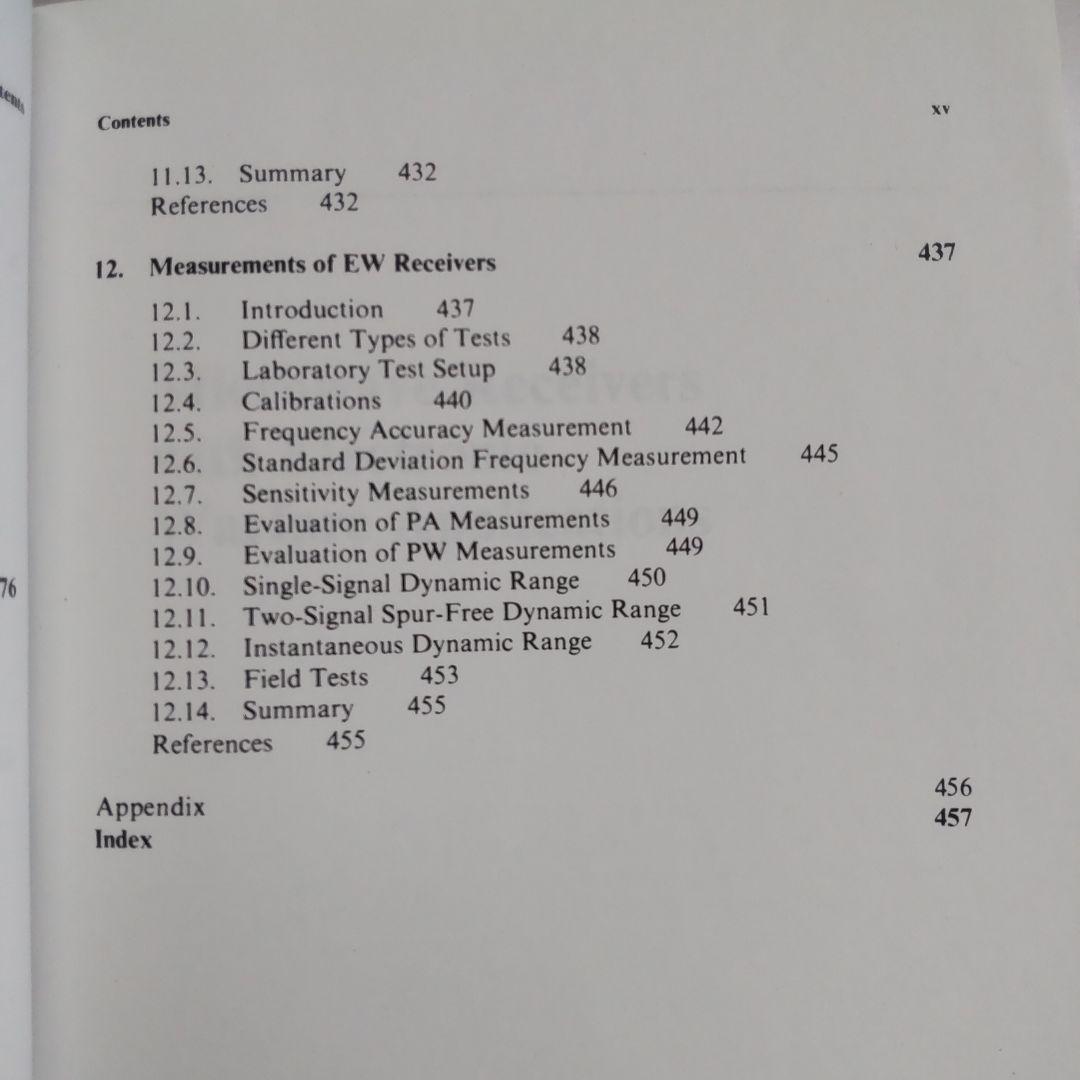 洋書 Microwave Receivers Electronic Warfare