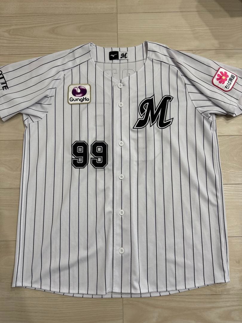 【最終値下げ】千葉ロッテマリーンズ ネフタリ・ソト ホームユニフォーム Lサイズ