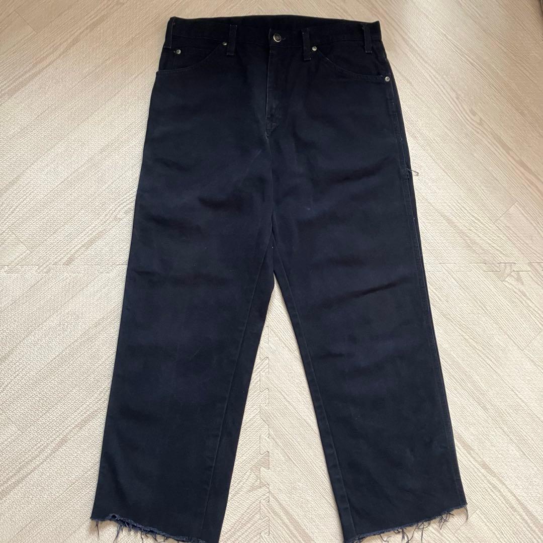あ*様 ディッキーズ ダック地　ペインターパンツ　ブラック　W33
