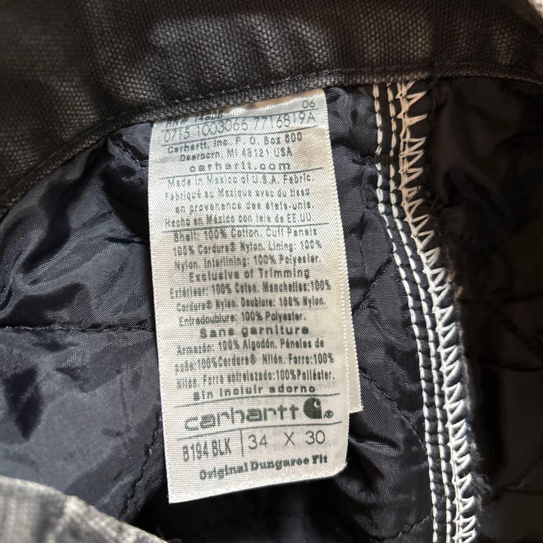 Carhartt ダッグワーキングパンツ 34x30 ブラック