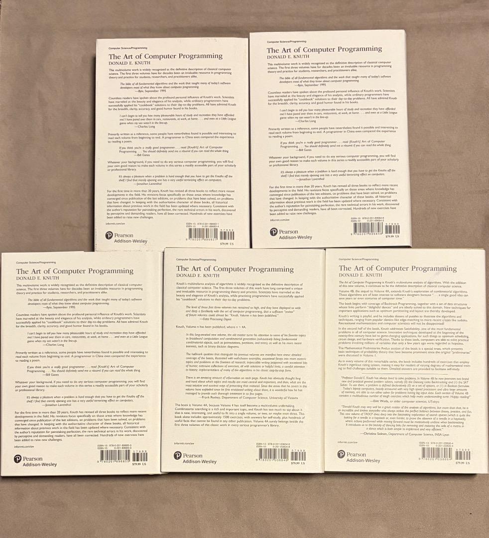 The Art of Computer Programming 5冊セット