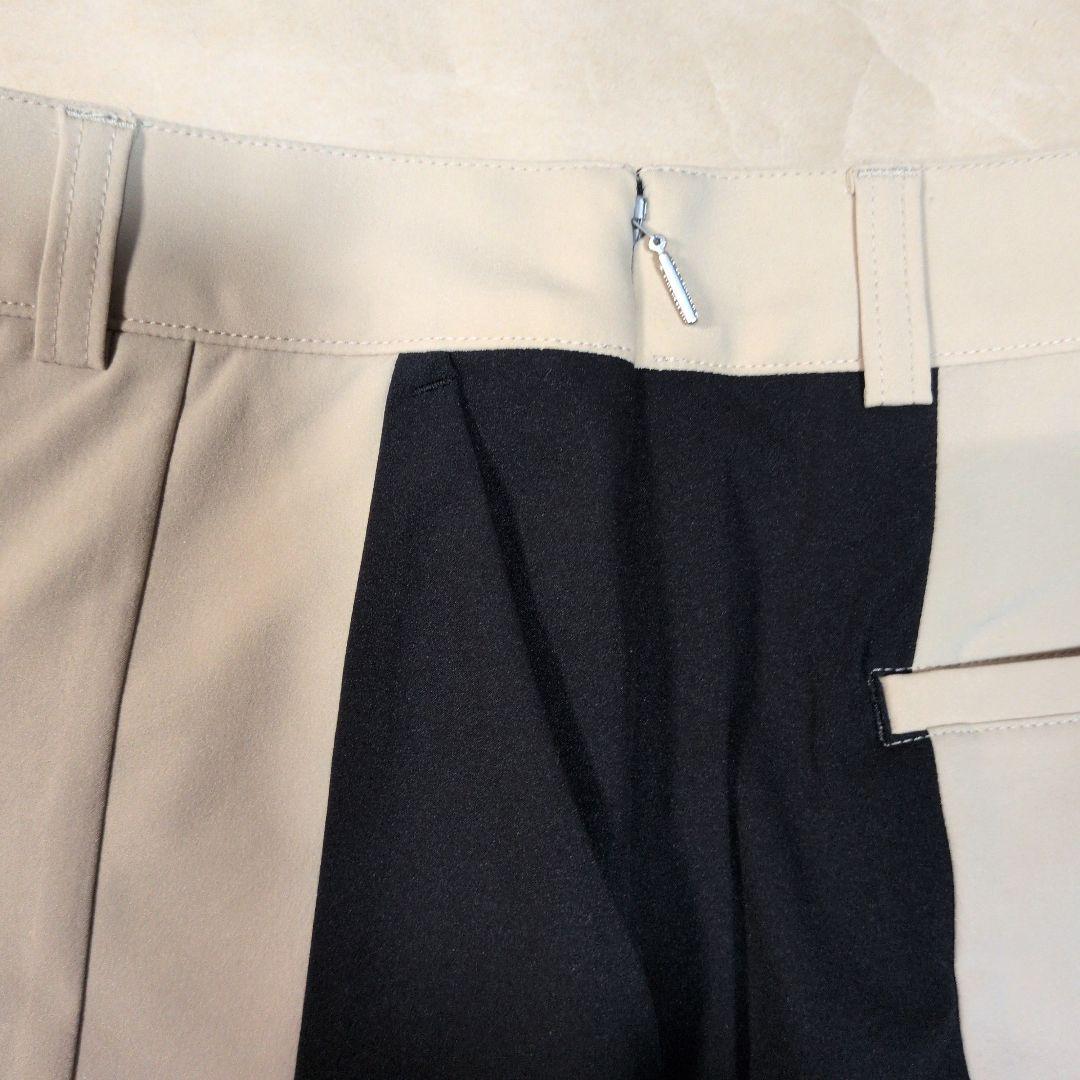 テーラーメイド:レディース:Lサイズ:カラーブロックスカート:ベージュ/黒ライン