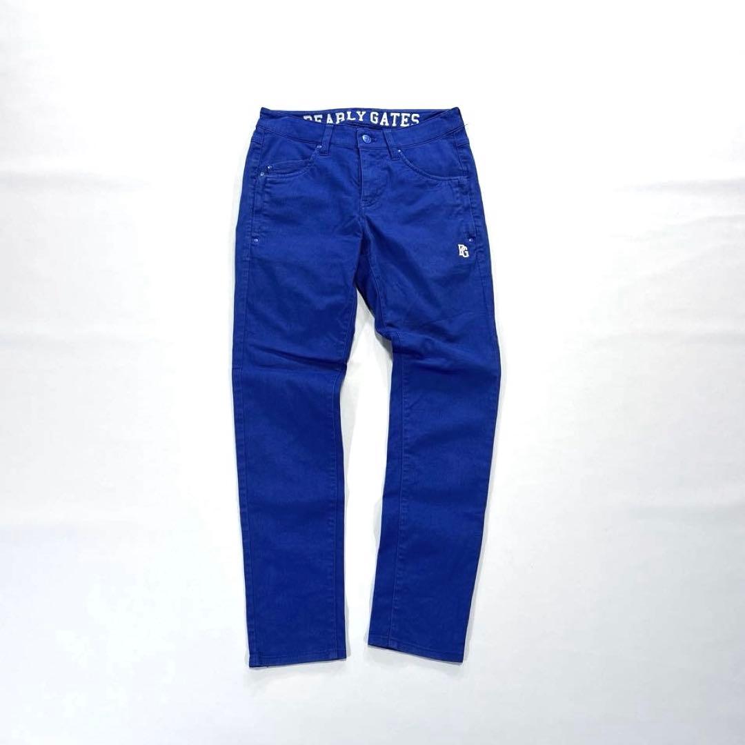 パーリーゲイツ　ロングパンツ　ブルー　00/SS オールシーズン　レディース