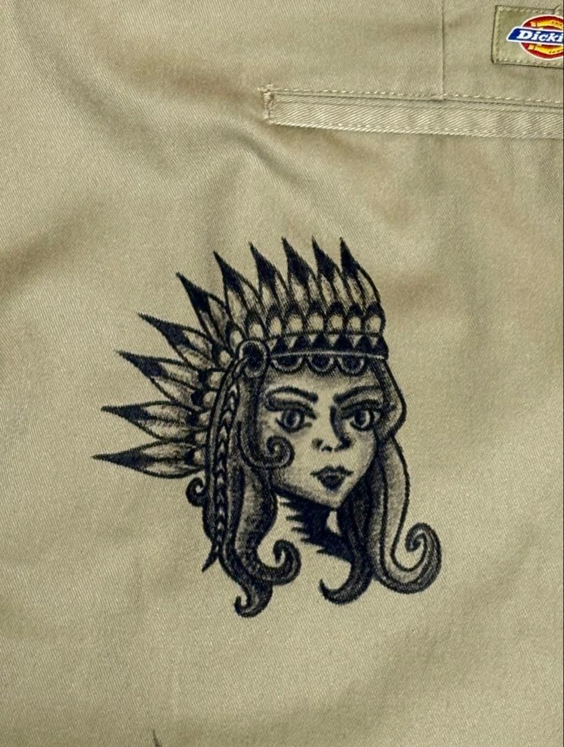 古着 ペイントパンツ メモリアルパンツ ワーク チノパン