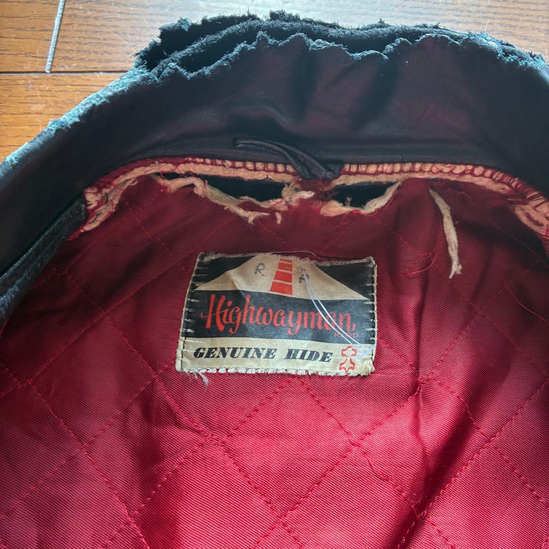 希少モデル！要修理！60s Highwayman ライダースジャケット　牛革