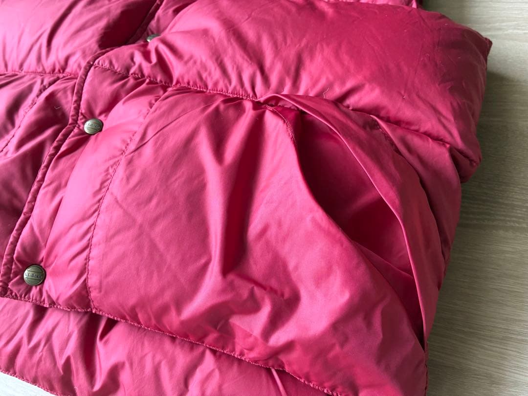 L.L.Bean ダウンベスト 赤 メンズ Mサイズ グースダウン