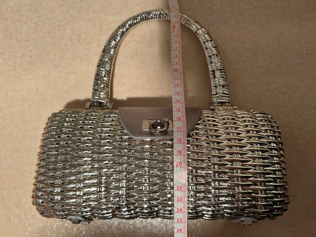 【希少】フェラガモ Ferragamo かごバッグ ♡ガンチーニ ハンドバッグ