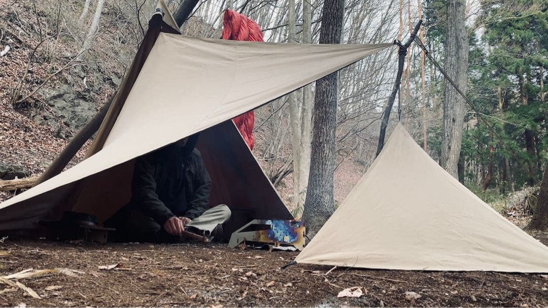 unroof リフレクタープ L 焚き火タープ 難燃 防風 撥水アーミーオリーブ