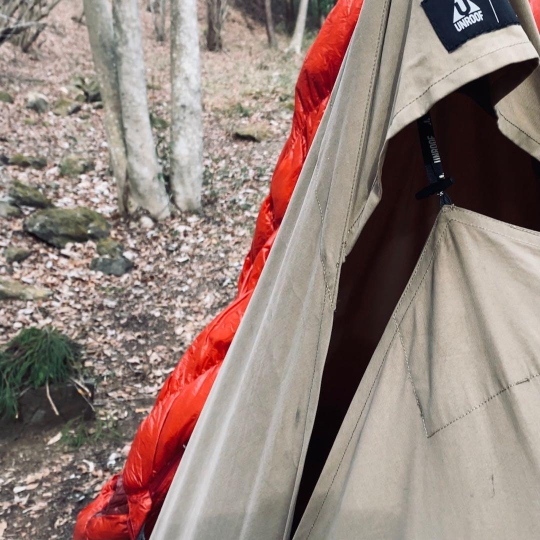 unroof リフレクタープ L 焚き火タープ 難燃 防風 撥水アーミーオリーブ