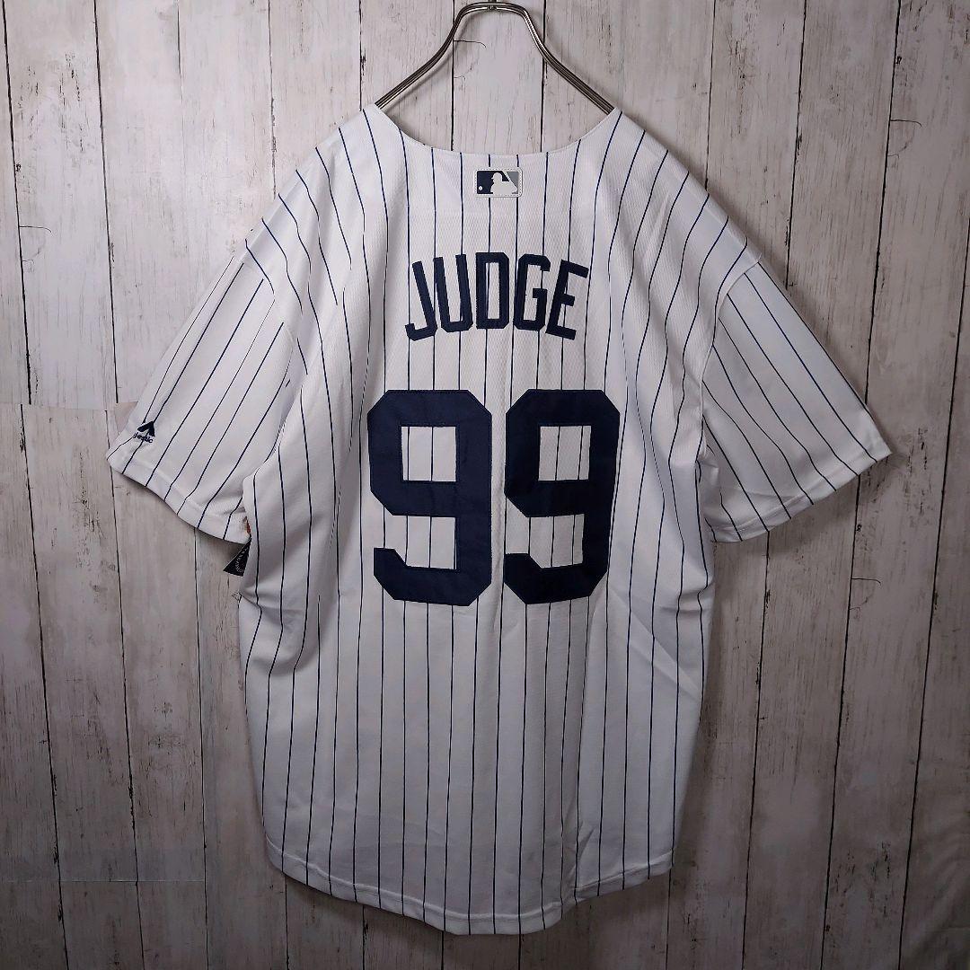 【MLB】マジェスティック 未使用 ヤンキース ジャッジ ユニフォーム XL 白