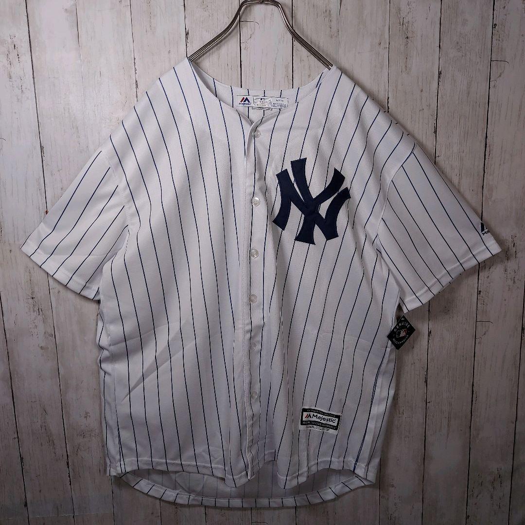 【MLB】マジェスティック 未使用 ヤンキース ジャッジ ユニフォーム XL 白