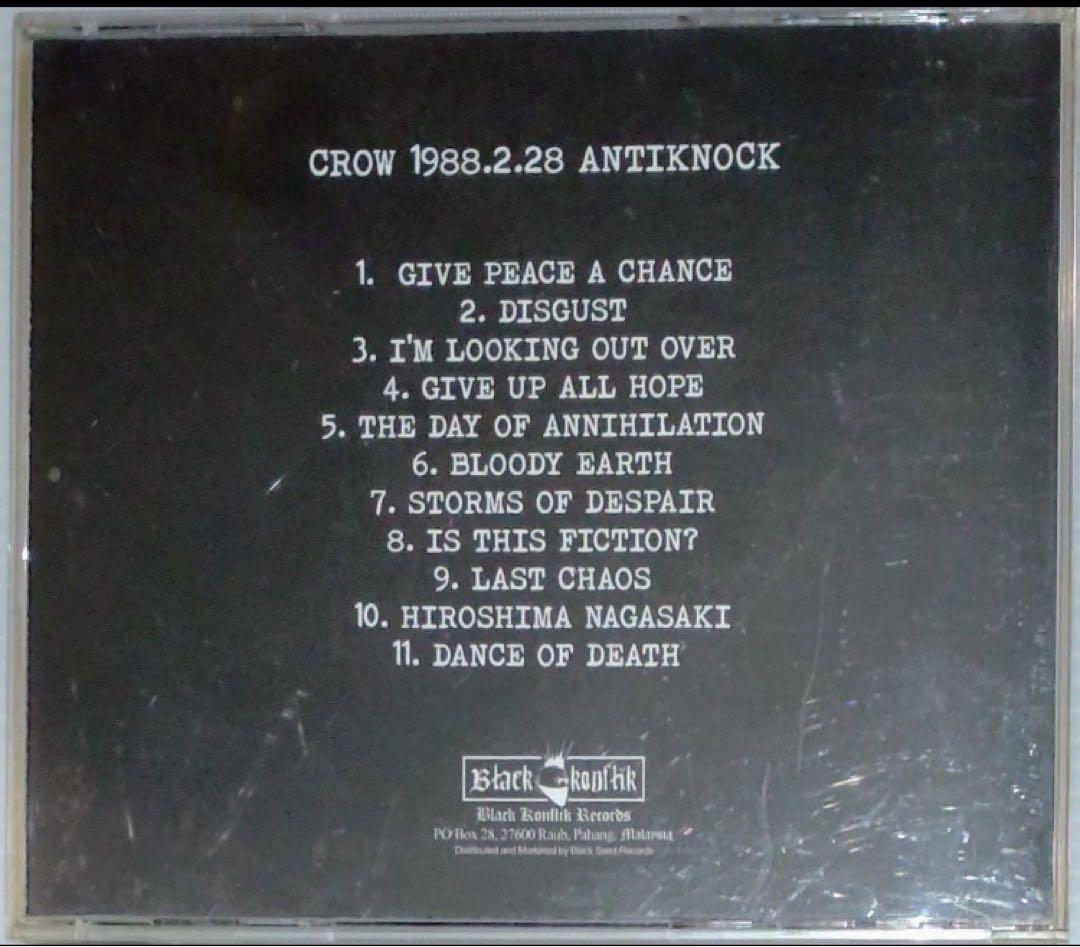 CROW 1988.2.28 ANTIKNOCK CD PUNK パンク