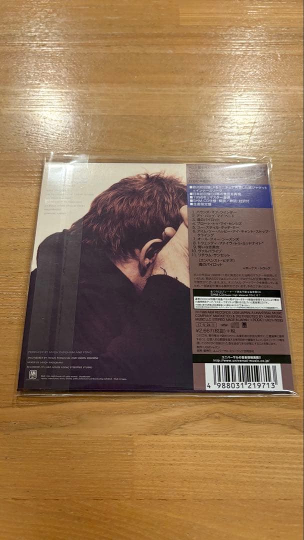 sting mercury faling shm-cd 紙ジャケットCD