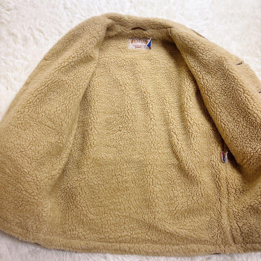 ヴィンテージ Schott ウエスタン スエード ランチジャケット Mサイズ
