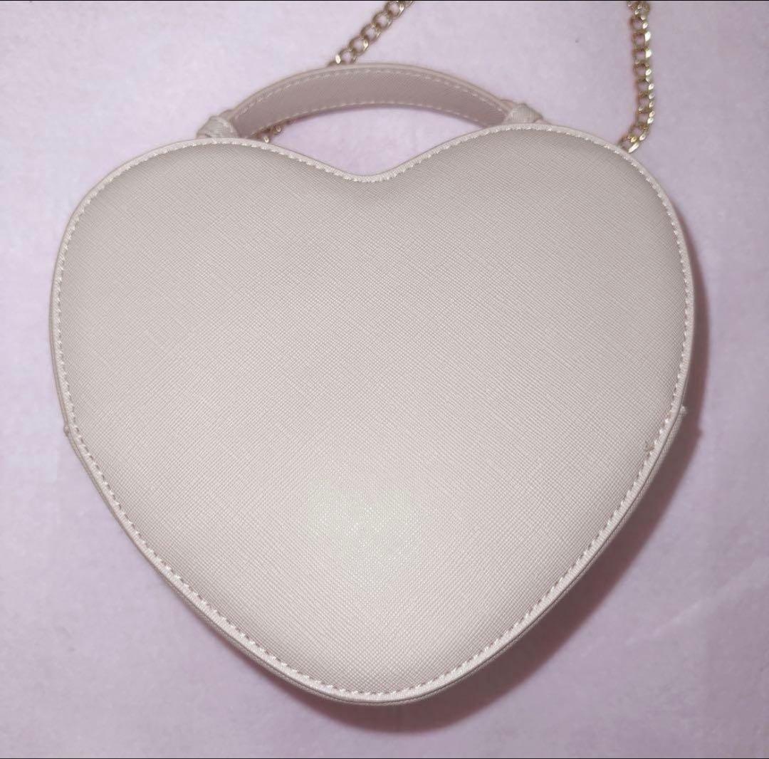 LIZLISA リボンビジューハートバック ピンク