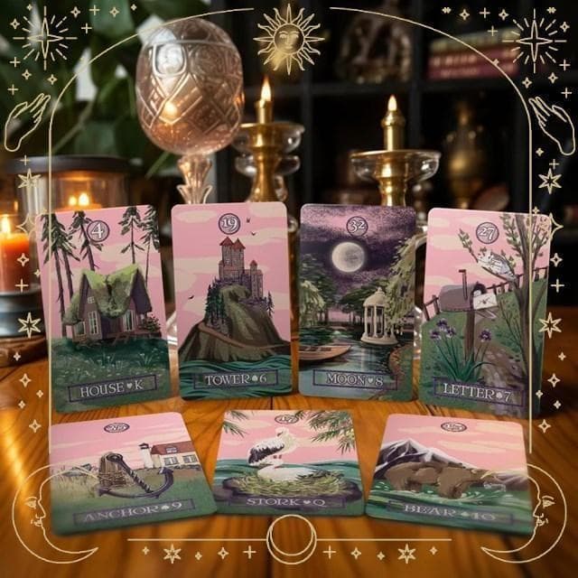 超レア✨アメリカインディーズデッキ✨愛と人生のための知恵 淑女のルノルマンカード