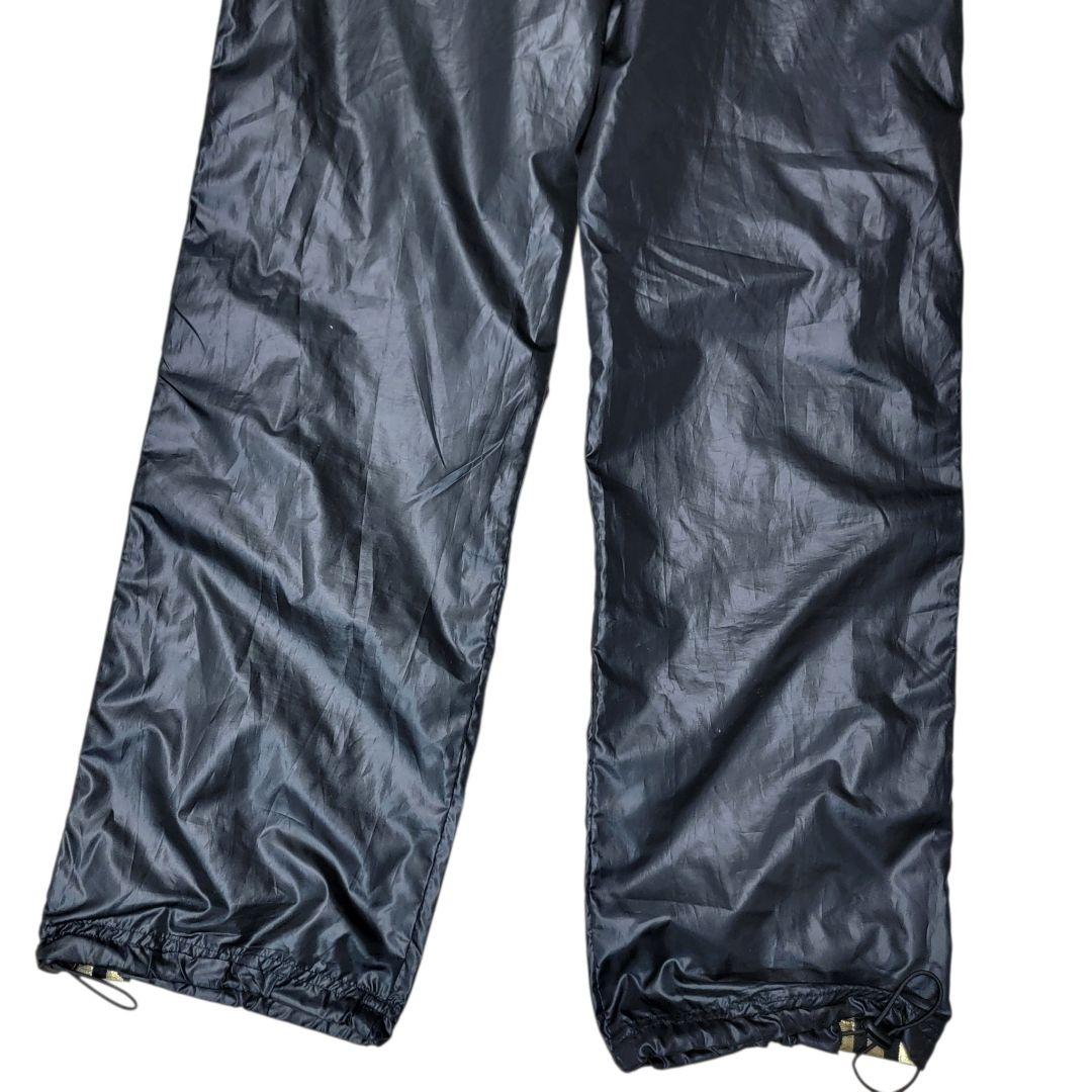 未使用 アディダス 3ストライプ トレフォイル 黒金 ナイロントラックパンツ