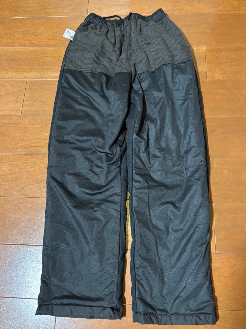 【試着のみ】ミズノ メンズ 中綿入 厚手 ウインドブレーカー上下セット L 黒赤