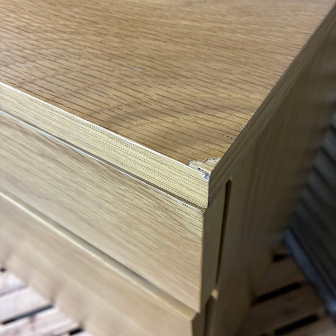 【送料込】無印良品　MUJI 木製キャビネット ナチュラル オーク材　タンス